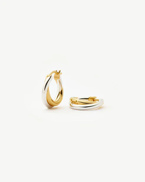 Lucy Williams Chunky Entwine Small Hoop Earrings