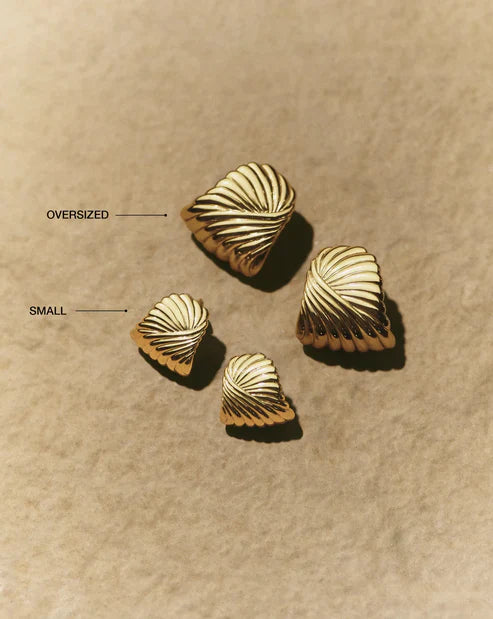 Ripple Oversized Stud Earrings