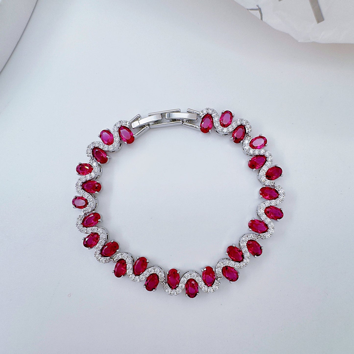 Colorful Bracelet with Zirconia