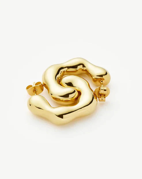 Eny Puffy Medium Hoop Earrings