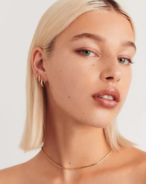 Lucy Williams Chunky Entwine Small Hoop Earrings