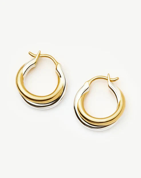 Lucy Williams Chunky Entwine Small Hoop Earrings