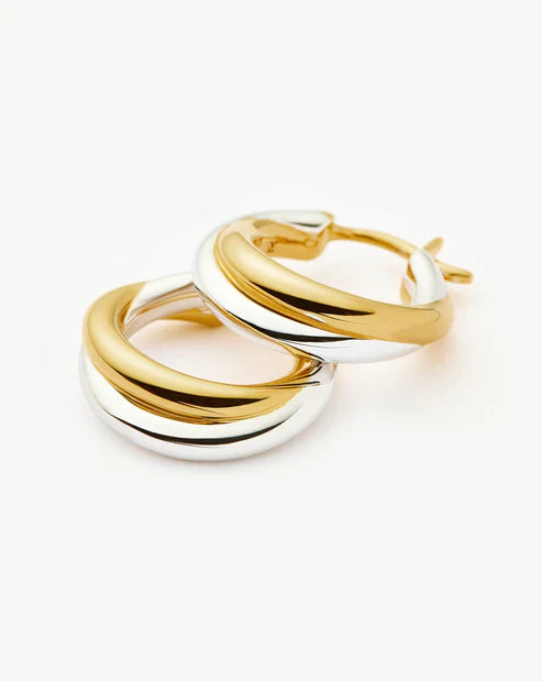 Lucy Williams Chunky Entwine Small Hoop Earrings