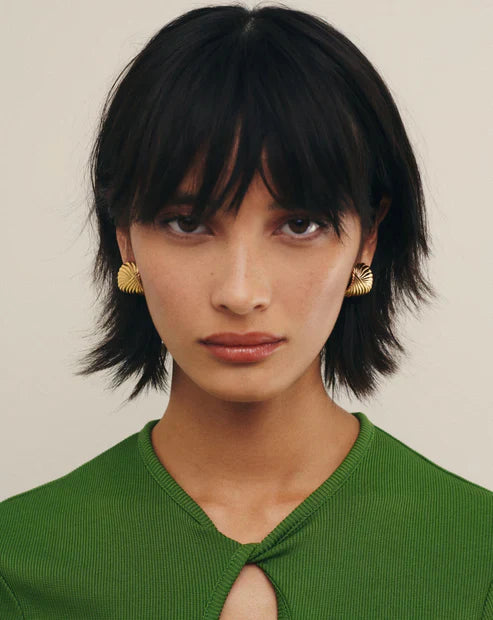 Ripple Oversized Stud Earrings
