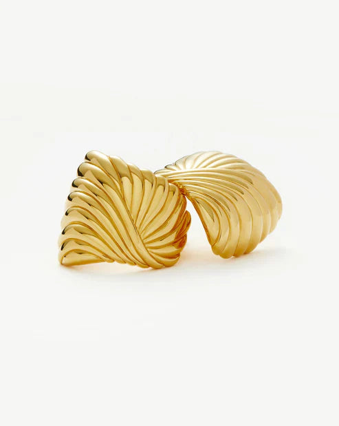 Ripple Oversized Stud Earrings