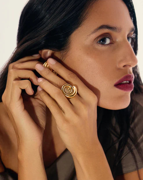 Spiral Statement Ring